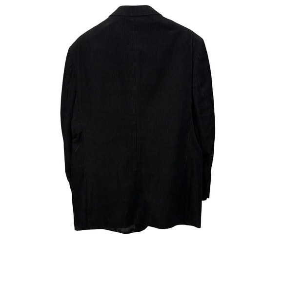 Bolzano Blazer Mens 48L Pinstripe Corduroy Three Button Dress Jacket Classic - Picture 5 of 5
